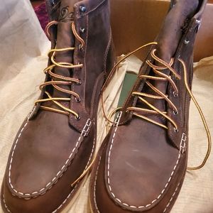 Danner Bull Run Moc toe boots.